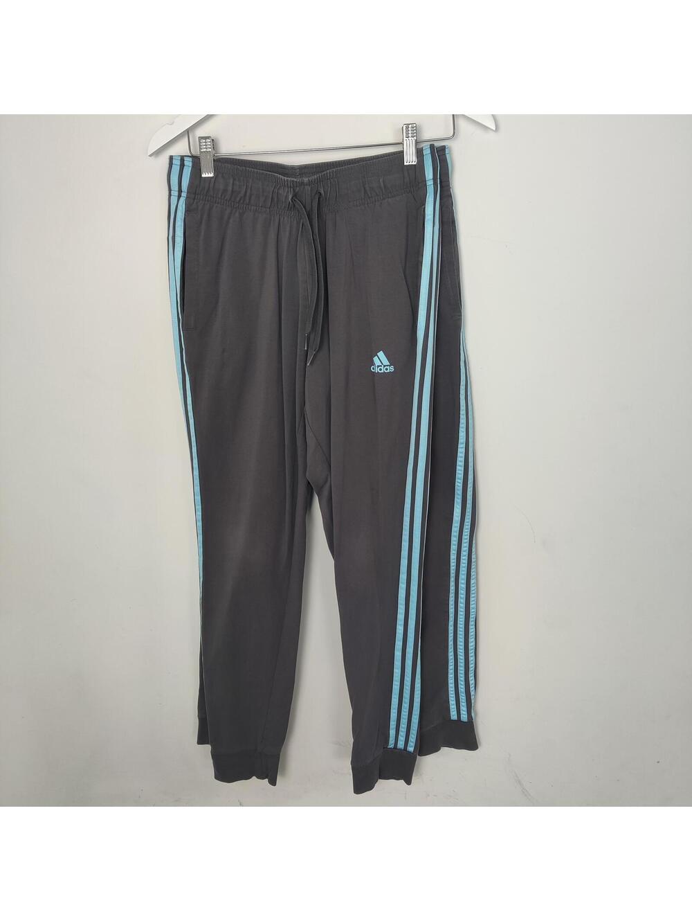 Adidas Pack of Two Gray Blue 3-Stripe Jogger Track Pants Women's Small Athletic